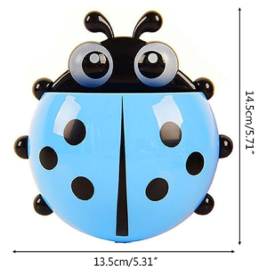 Ladybug Toothbrush Holder – Suction Hook Bathroom Organizer | BrushedUp