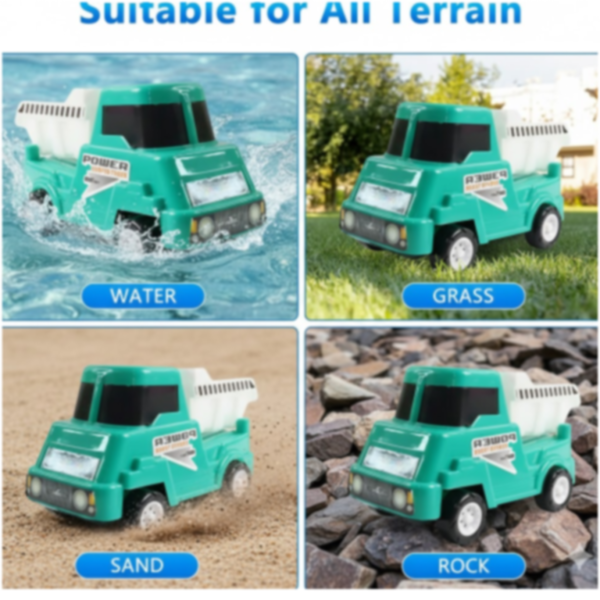Kids Power Dumper Truck Toy – Friction-Powered Construction Play