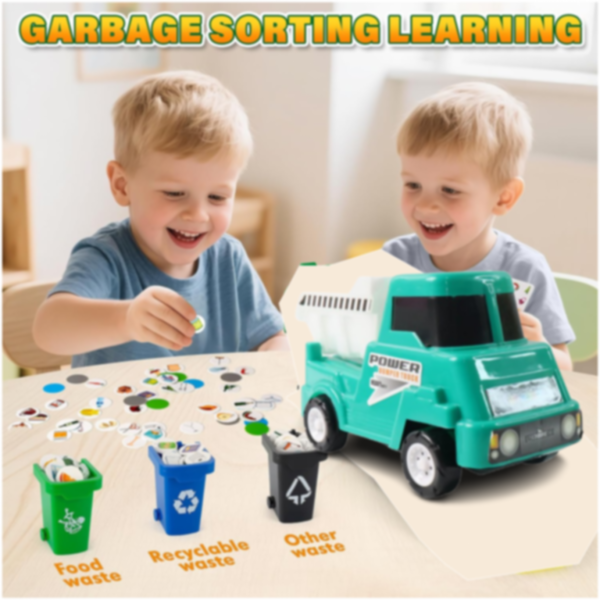 Kids Power Dumper Truck Toy – Friction-Powered Construction Play