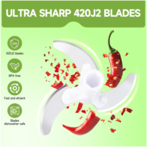 Manual Vegetable Chopper – 5 Blade Stainless Steel | Quickslice