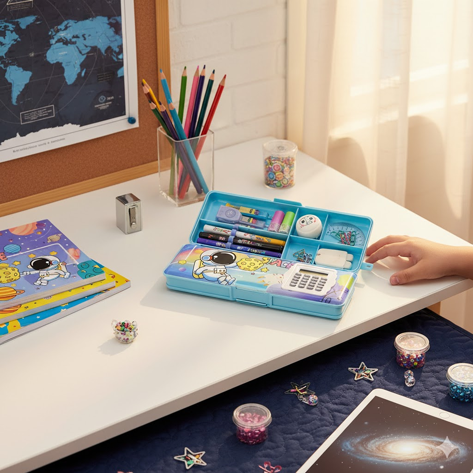 Geometry Box with Calculator – Magnetic Double-Sided for Students | ScribbleJoy