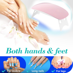Gel Nail Dryer – Portable Mini UV LED Lamp for Salon Finish | AuriGlam