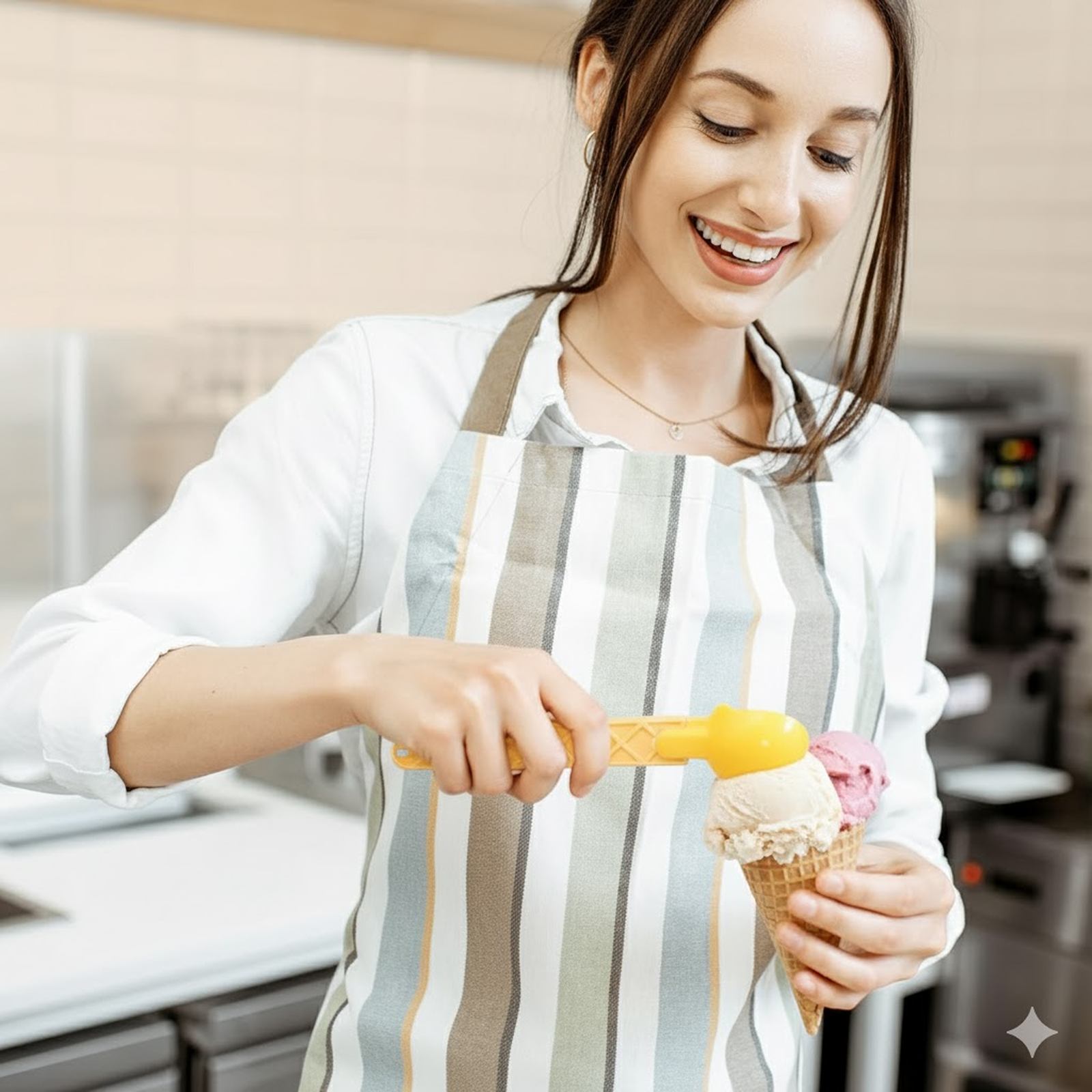 Ice Cream Scoop Set – Easy-Release 2-Pc Plastic | Quickslice