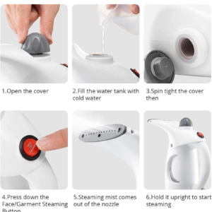 Handheld Garment Steamer – Portable Fabric & Facial Care