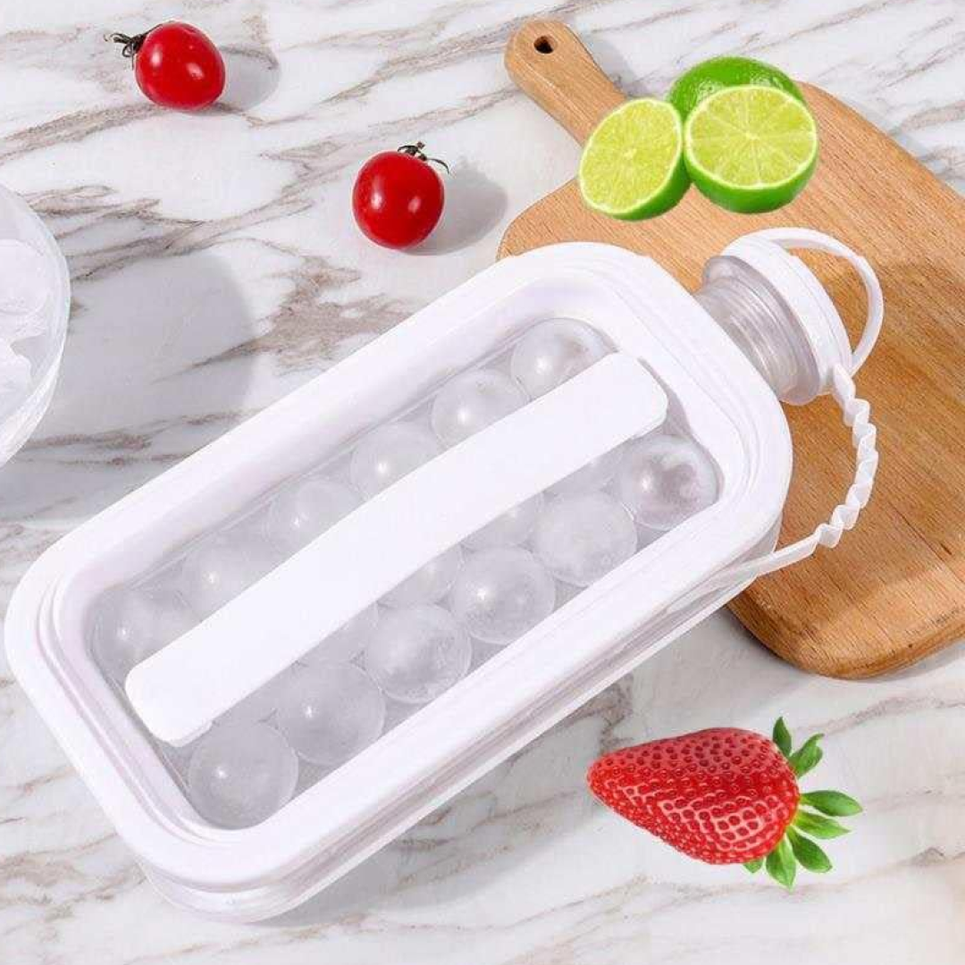 Foldable Ice Tray – 2-in-1 Ice Ball Maker & Bottle | ChefAura