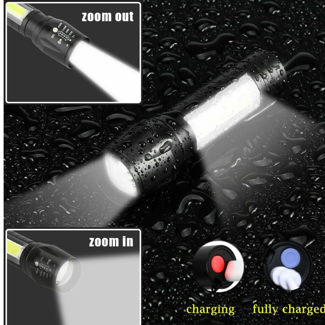 Rechargeable LED Flashlight – Mini, Long Range Torch | Indo Glow