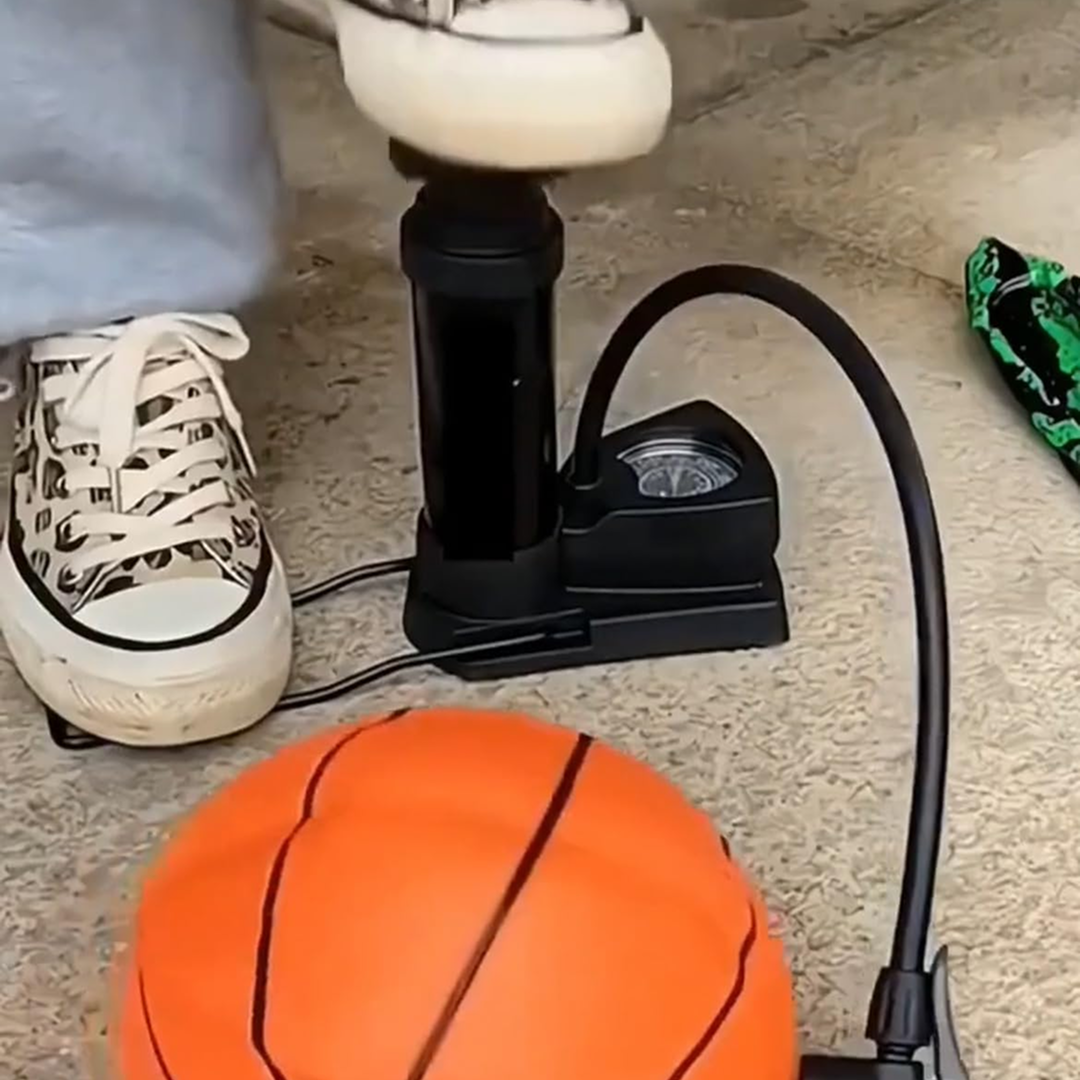 Mini Foot Pump – Portable Tire Inflator with Gauge | Velvet Wheels