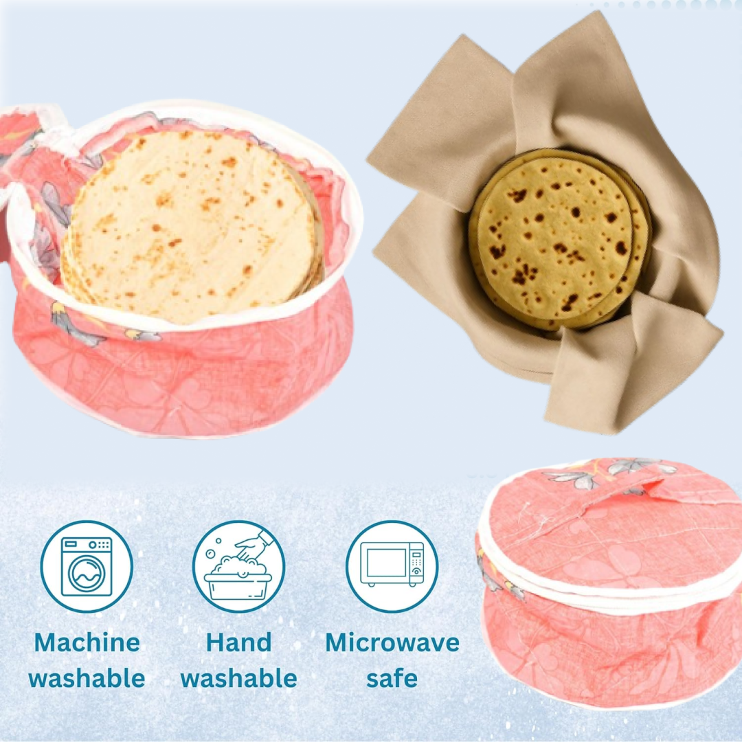 Chapatti Box – Washable Cotton Roti Casserole | Lunchie Bunchie