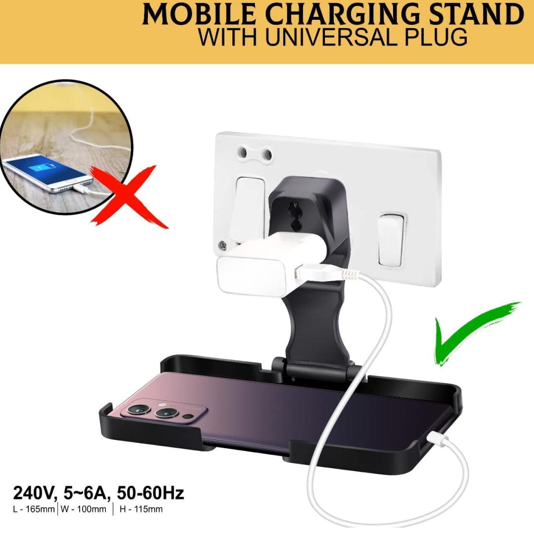 Mobile Charging Wall Holder – Foldable, Secure Stand | PHOBIA