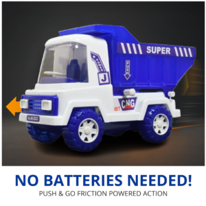 Friction Dumper Truck – Big Size, Openable Container | Action Legion