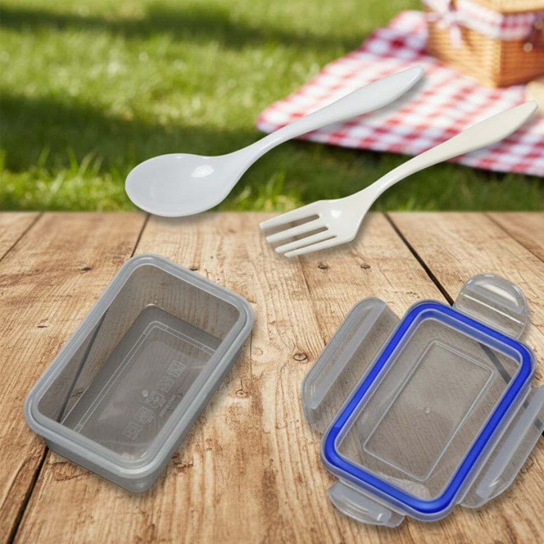 Airtight Lunch Box – 4-Side Lock, BPA-Free | Lunchie Bunchie