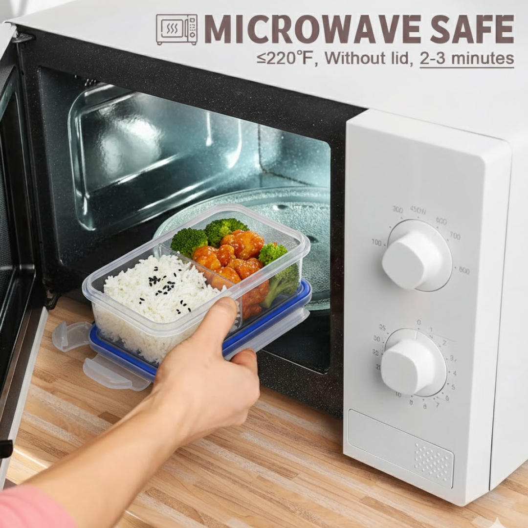 Airtight Lunch Box – 4-Side Lock, BPA-Free | Lunchie Bunchie