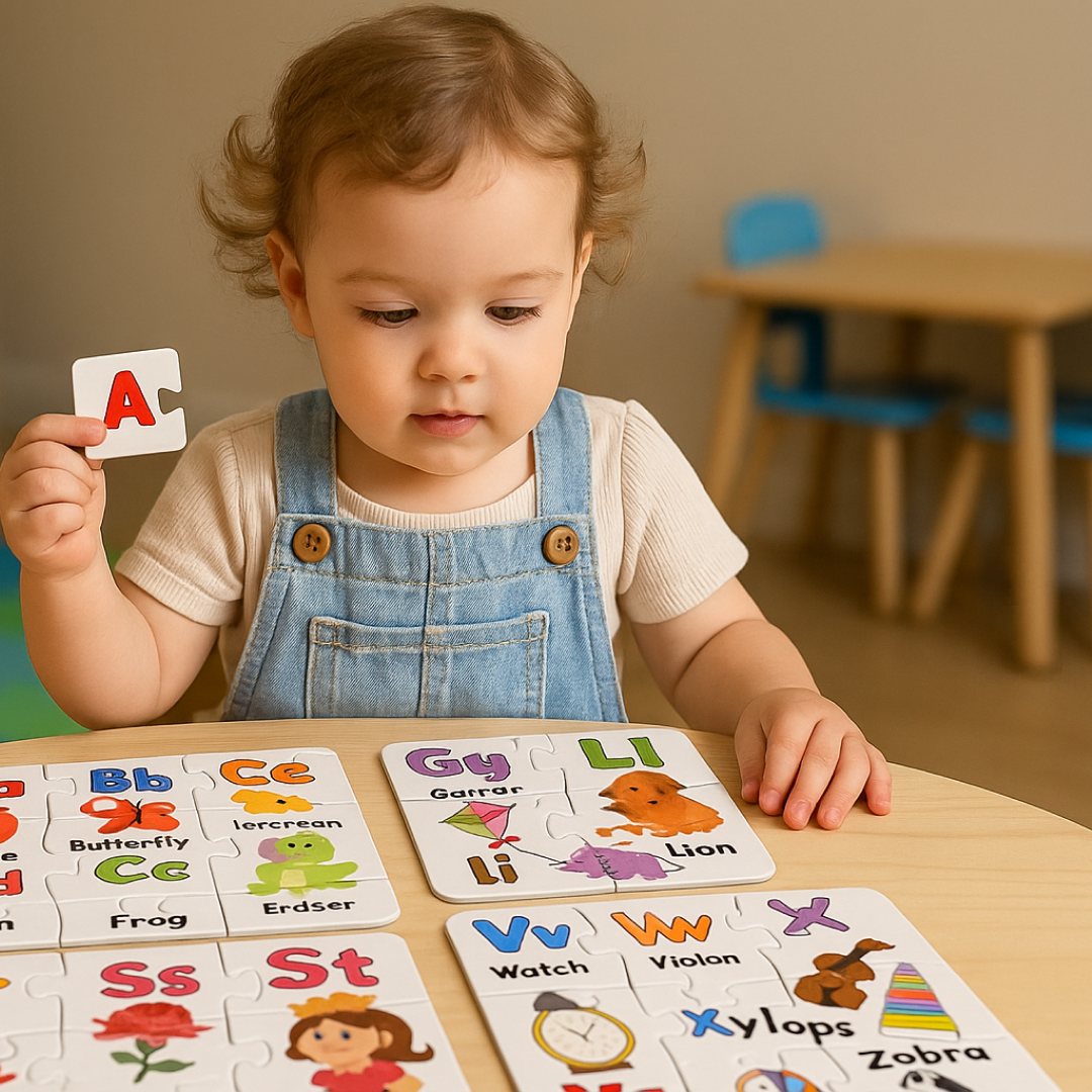 ABC Jigsaw Puzzle – 4 Pack Educational Toy for Kids | Puzzlica