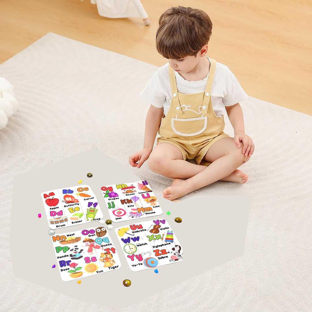 ABC Jigsaw Puzzle – 4 Pack Educational Toy for Kids | Puzzlica
