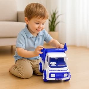 Friction Dumper Truck – Big Size, Openable Container | Action Legion
