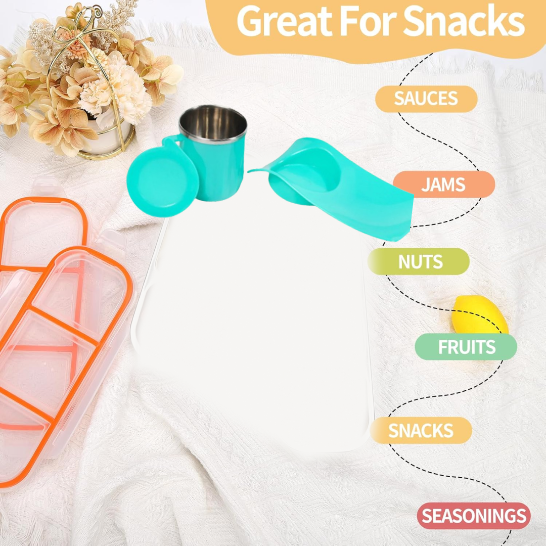 20621 Snack Tray with Steel Cup – Multi-functional for Kids & Home | TinyTrendy
