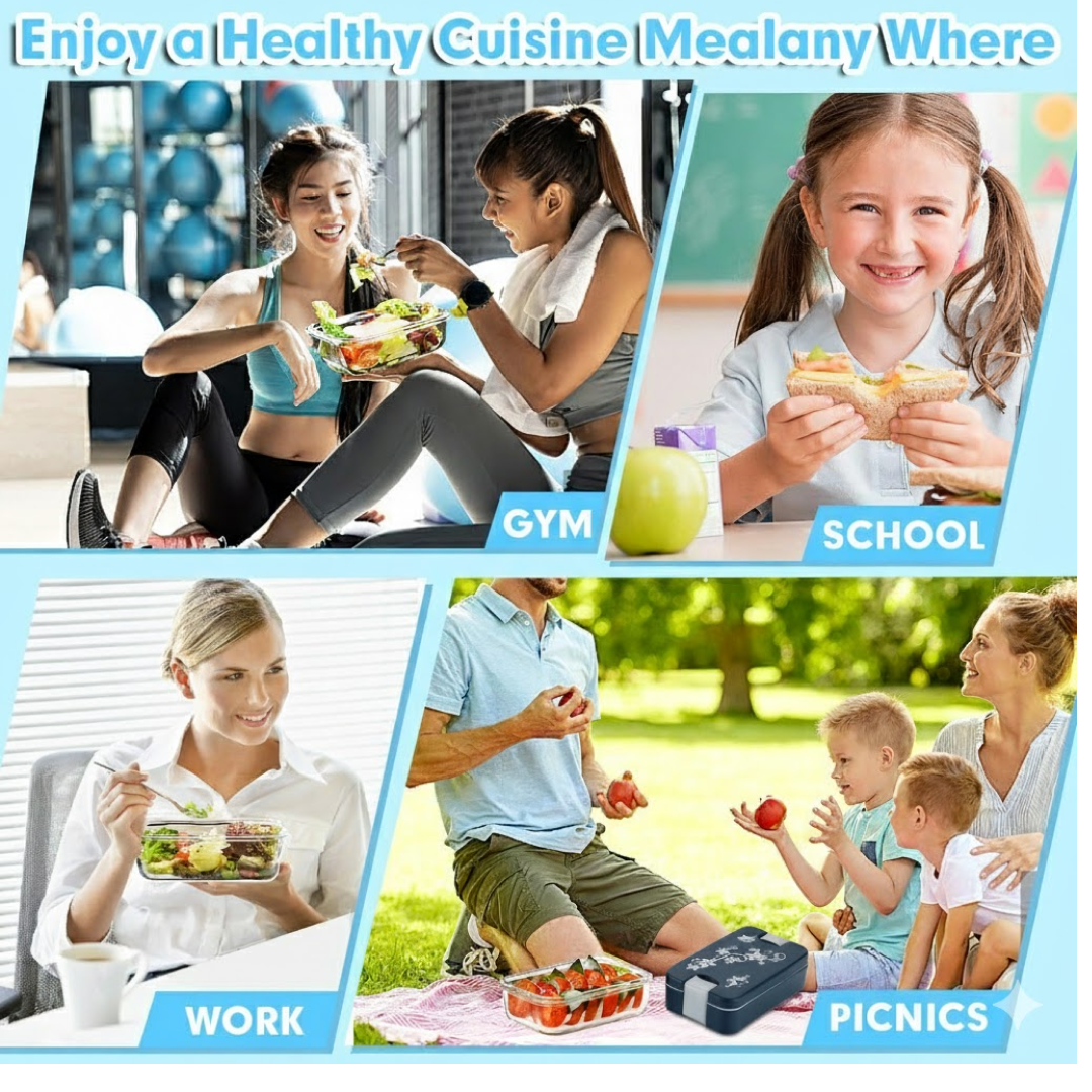 Airtight Lunch Box – 2-Compartment Leak-Proof | Lunchie Bunchie