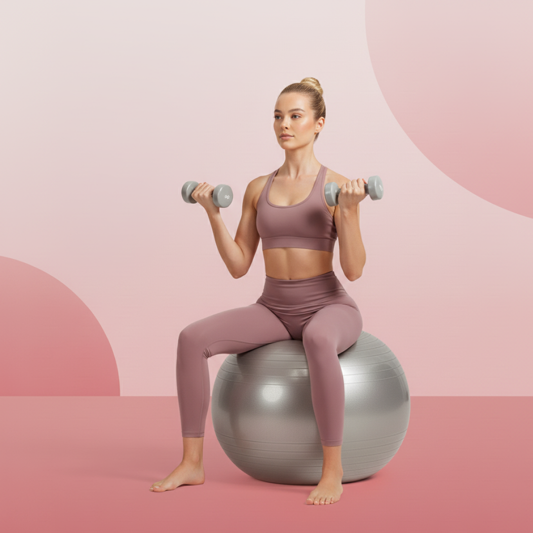 20644 75CM Stability Gym Ball – Heavy Duty Non-Slip Fitness Ball