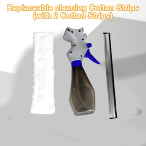 Glass Cleaner Brush – 3-in-1 Spray Type Tool | Velvet Wipe
