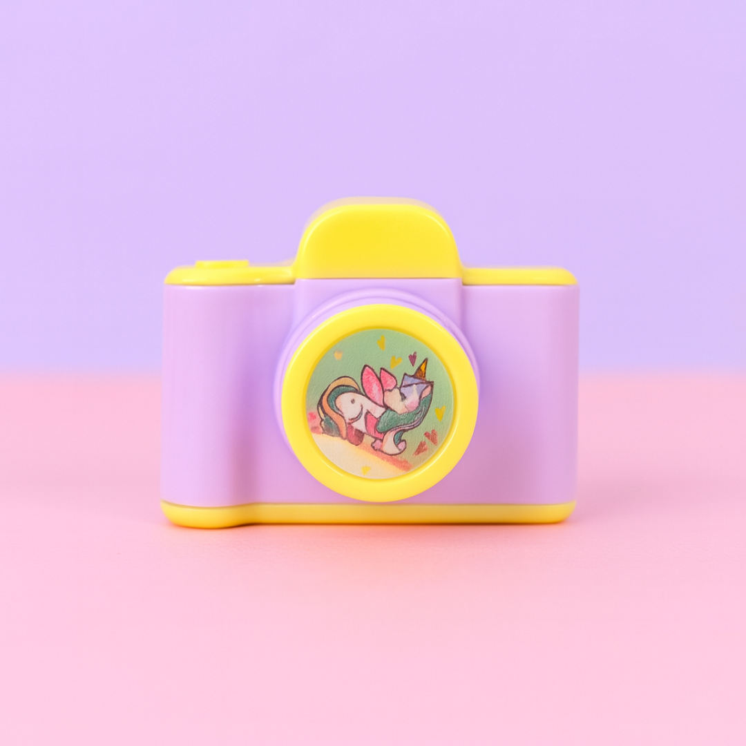 Camera Shaped Pencil Sharpener – Fun & Portable for Kids | Writezo