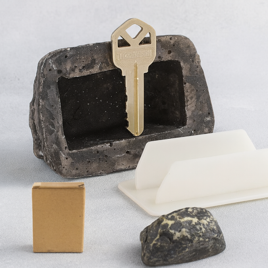 20681 Fake Rock Key Hider – Discreet Outdoor Key Storage | Safelix