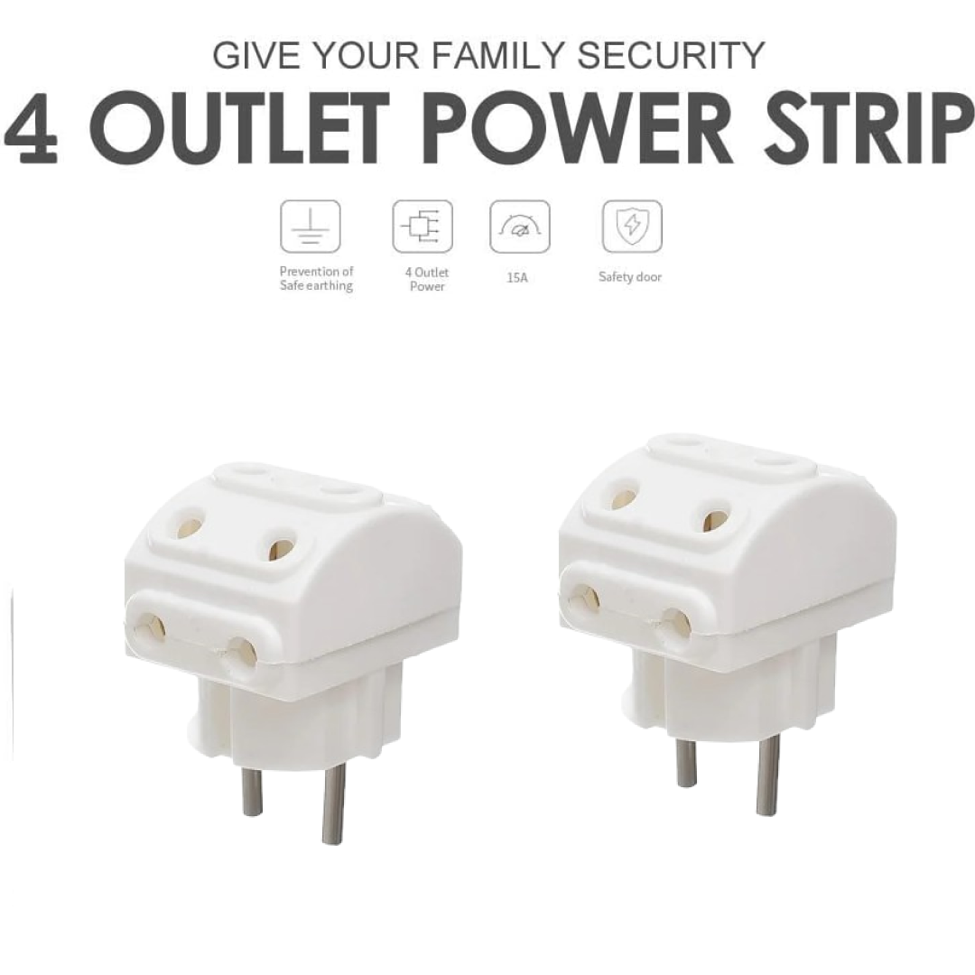 5-Way Multi-Plug Socket – 2-Pin Compact Power | Tetherix