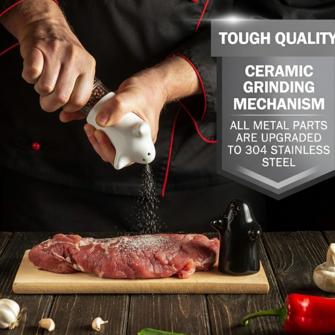 Ceramic Salt and Pepper Shakers – Modern Couple Design | Tidy Table