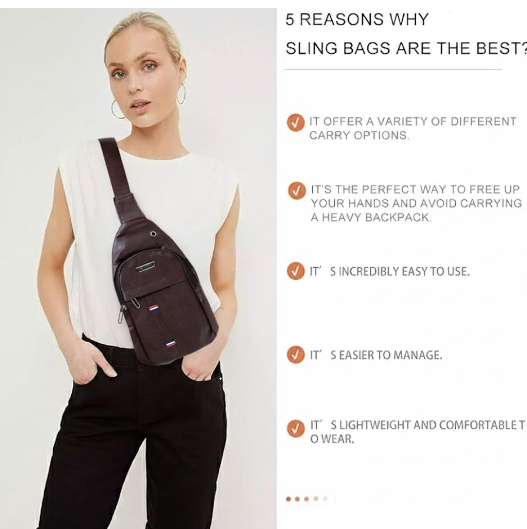 20812 Waterproof Waist Bag Anti-Theft Crossbody with USB Port