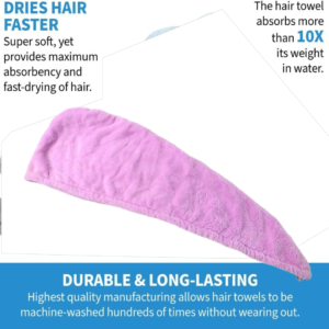 Microfiber Hair Drying Towel – Super Absorbent & Quick Dry | VelvaBloom