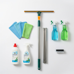 3-in-1 Glass Wiper – Multi-Surface Cleaner for Home | Velvet Wipe