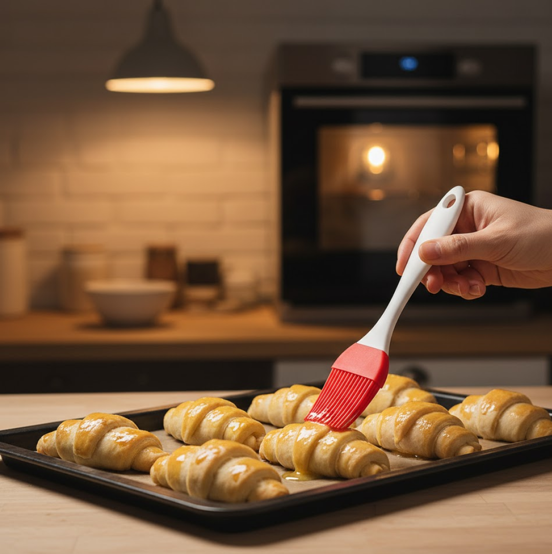 Silicone Baking Tool Set – Multicolor Spatula & Brush | Bake & Dwell