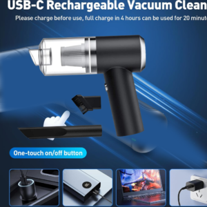 Wireless Handheld Vacuum Cleaner – 120W USB Rechargeable | storenzo