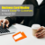 Plastic Business Card & Mobile Holder – Space-Saving Desk Organizer