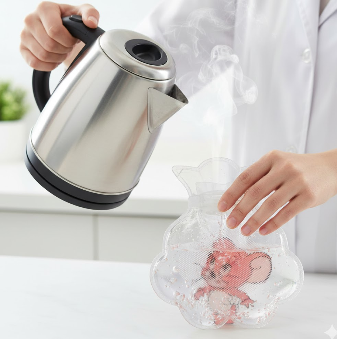 Transparent Hot Water Bag – Pain Relief & Cramp Comfort | Velvet Wellness
