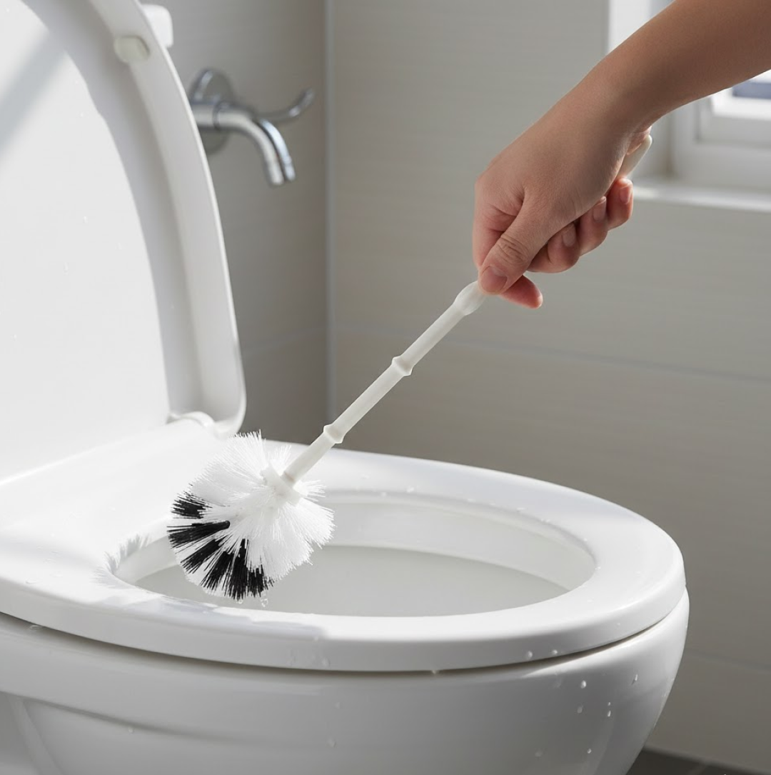 Toilet Cleaning Brush – Flexible Head & Potted Holder | Pro Clean