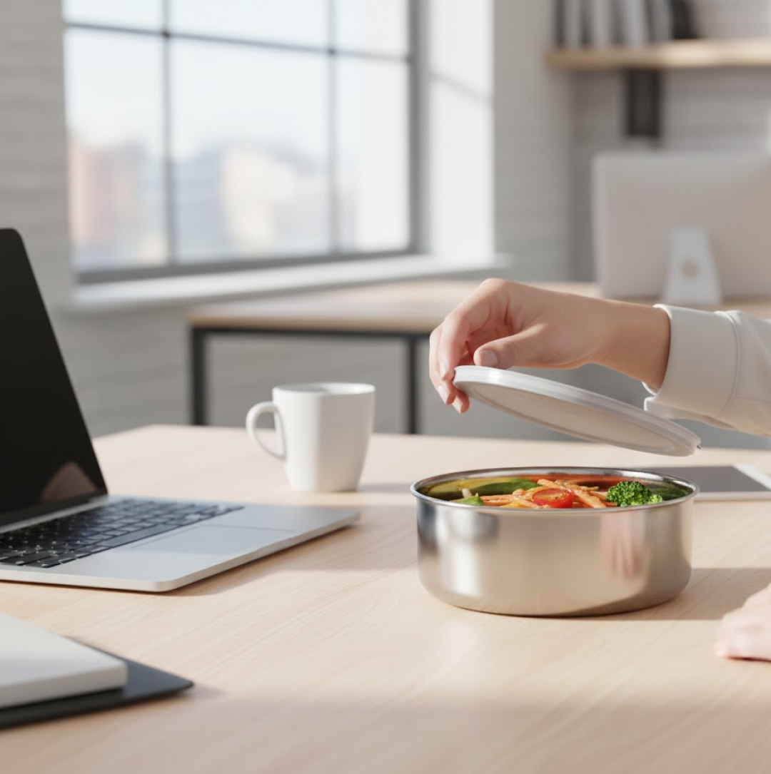 Stainless Steel Lunch Box – Airtight & Leak-Proof | Lunchie Bunchie