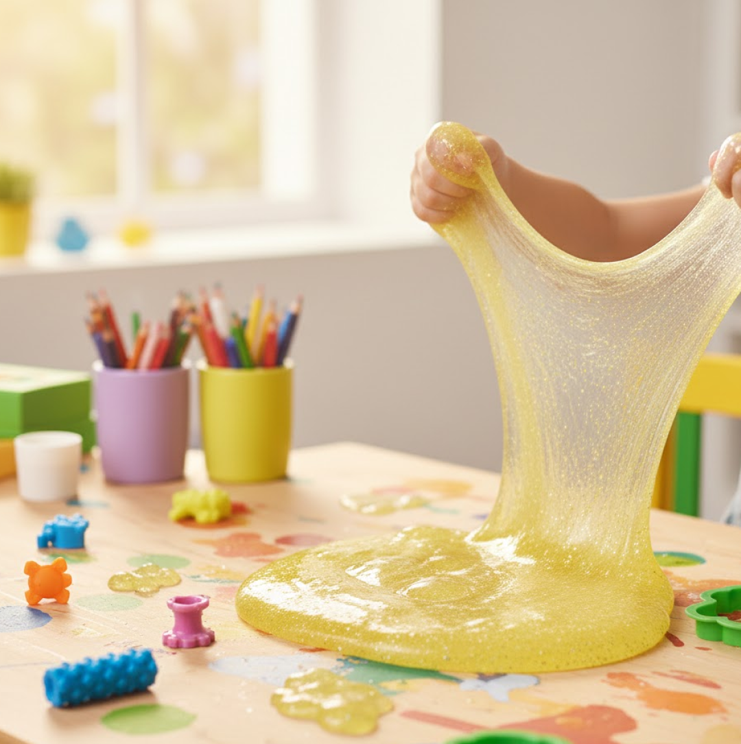 Slime for Kids – Glitter & Crystal Sensory Play Combo | Puzzlica