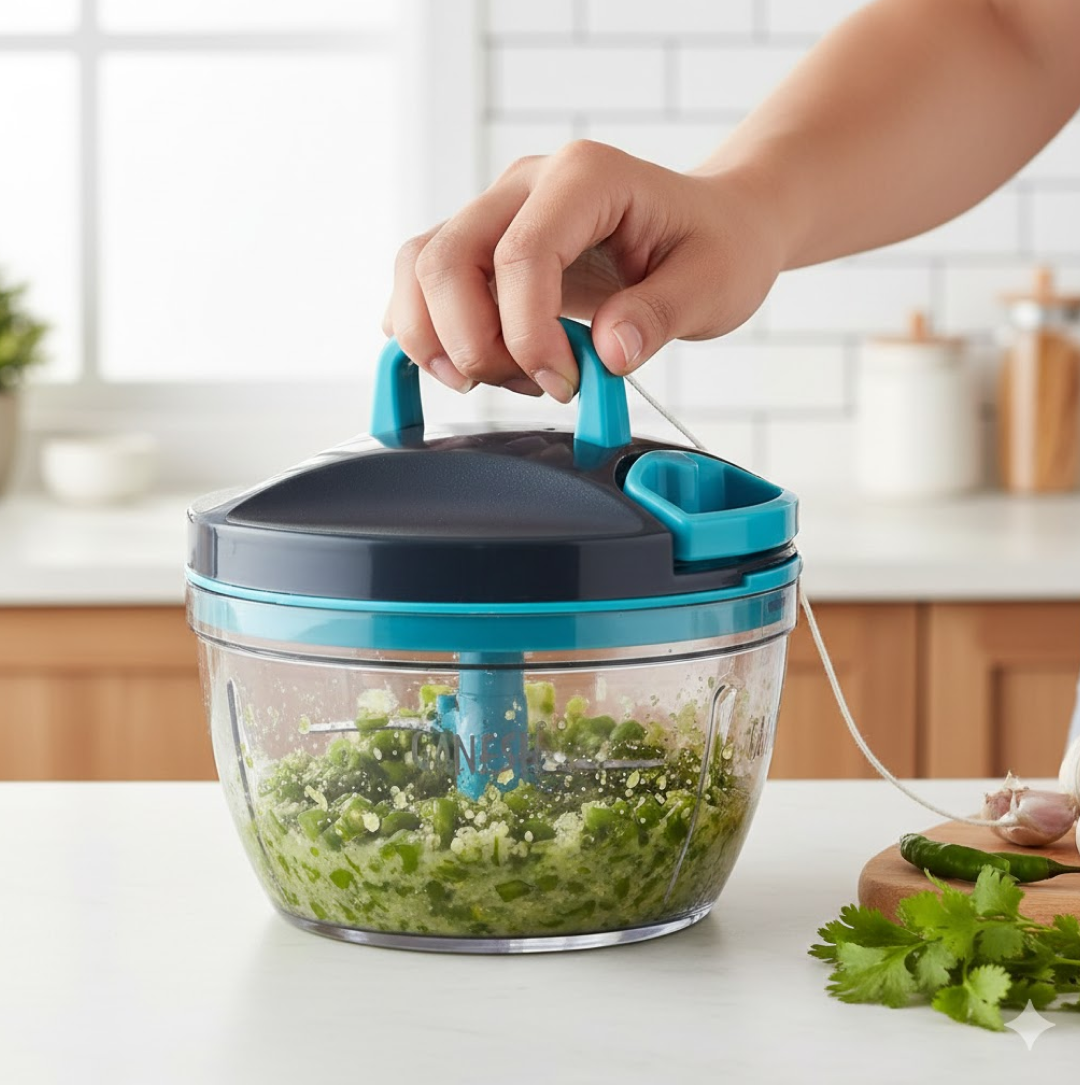 2092621244 Hand Chopper 470ml – Tear-Free & Efficient | Ganesh Wonder