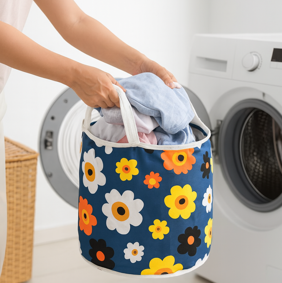 Canvas Laundry Bag for Home & Toy Storage – Collapsible | Organivo