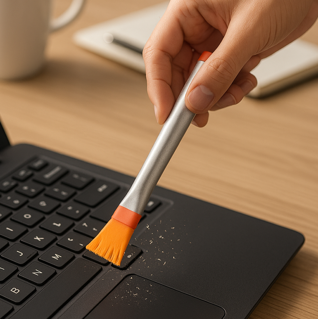 Dust Cleaning Brush – Steel Handle, Deep Clean | Velvet Wipe