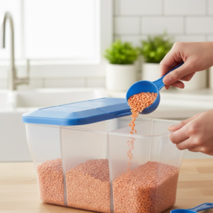 Airtight Storage Container – 750ml 3-Section Jar | Organivo