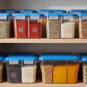 Airtight Storage Container – 750ml 3-Section Jar | Organivo