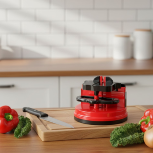 Manual Kitchen Knife Sharpener – 3-Stage Easy-Grip | Quickslice