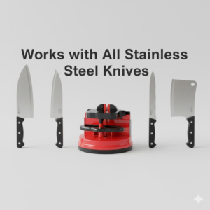 Manual Kitchen Knife Sharpener – 3-Stage Easy-Grip | Quickslice