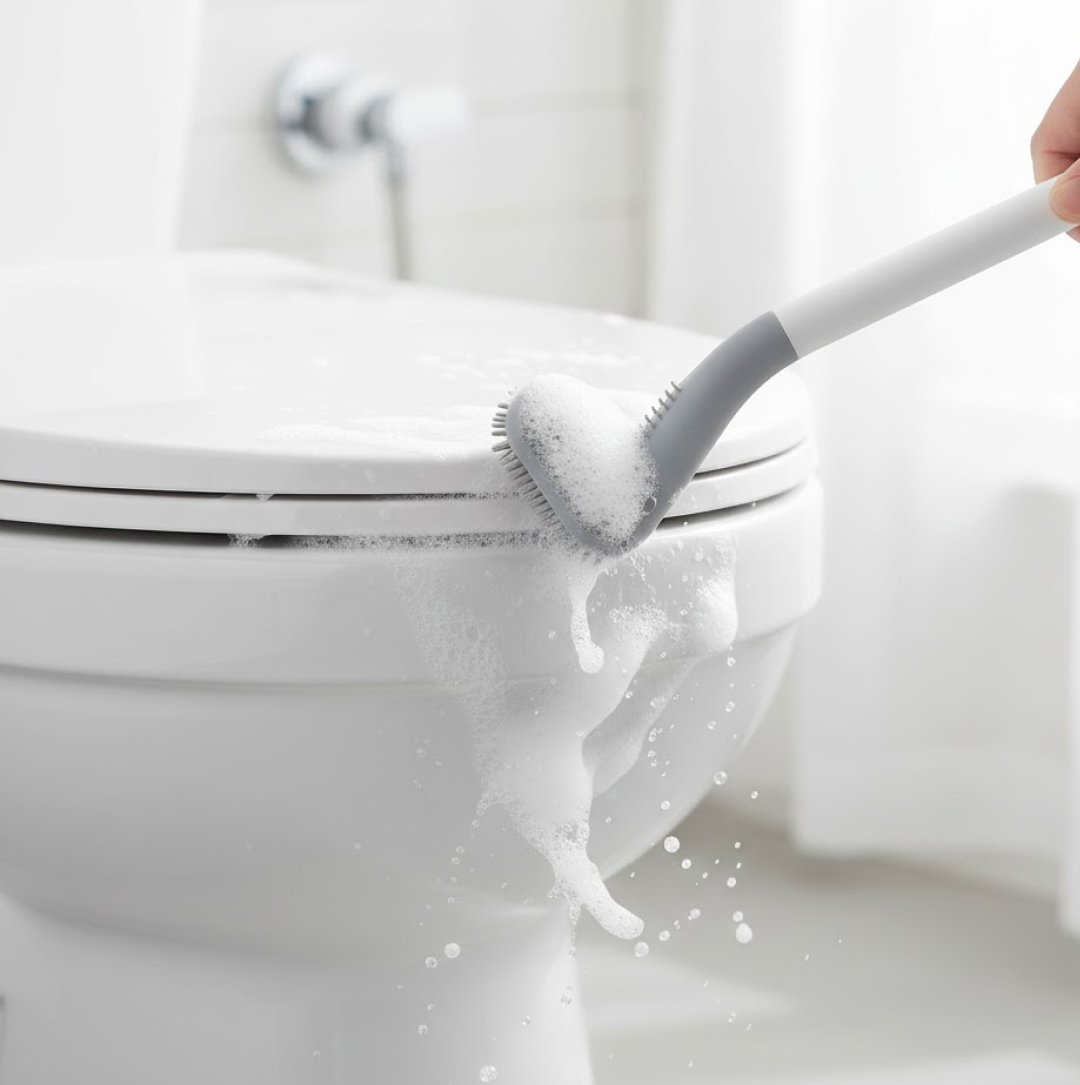 Golf Toilet Brush – Silicone & Wall-Mounted Holder | Storenzo