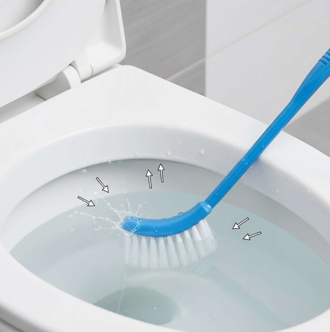 Toilet Cleaning Brush – Ergonomic, Long Handle | Velvet Wipe