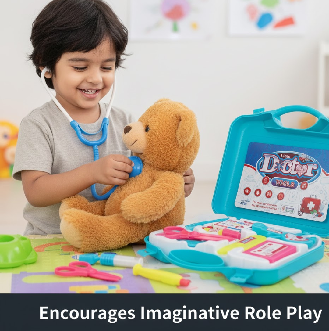Kids Doctor Set – Educational Pretend Play Medical Kit | Dollura