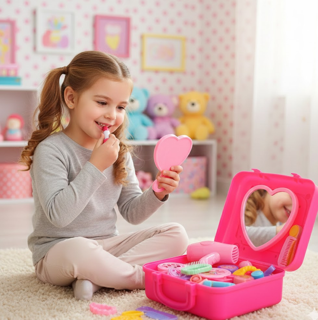 Kids Makeup Set – Foldable Suitcase Pretend Play | Aditi Toys