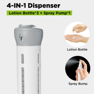 Travel Dispenser Bottle Set – 4-in-1 Leak-Proof | FERVENT