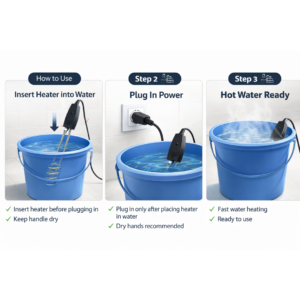 Immersion Water Heater – Portable 1000W for Fast Heating | Bathora